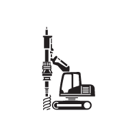 Minipiling and anchors machine
